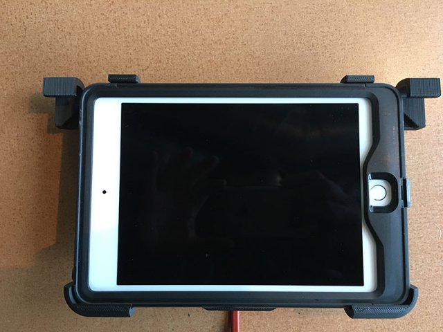 CoPiTrail iPad support placed