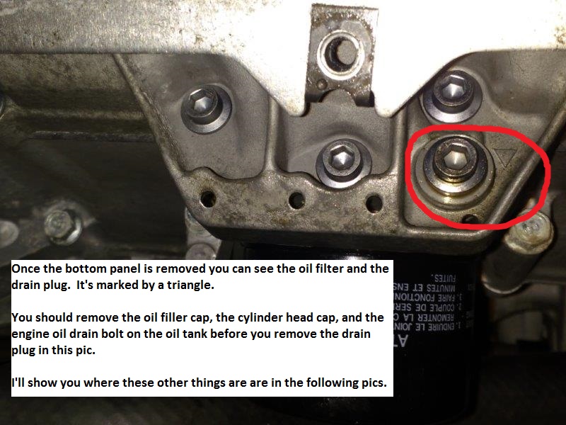 Vector Engine & Chain Case Oil Change DIY With Pics :) | TY4stroke