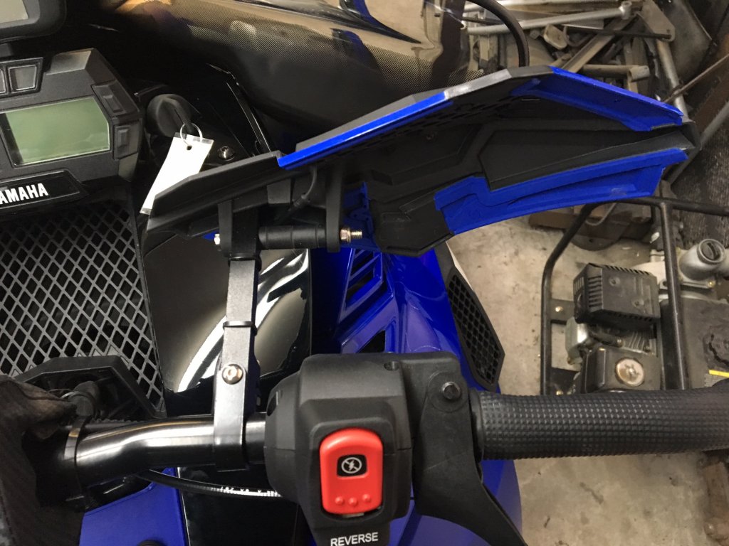 Powermadd handguards installed TY4stroke Snowmobile Forum Yamaha
