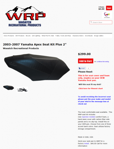 Wasatch Recreational Products — 2003-2007 Yamaha Apex Seat Kit Plus 2- 2015-02-10 19-46-26.png