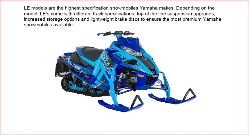 yamaha 4 stroke snowmobile weight