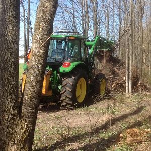 This tractor is paid for by The Jordan Valley Trail Council, labor provided by members of the Antrim County Snowmobile Club.