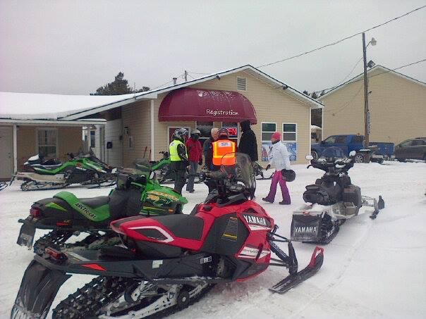 2015 guiding new riders with Antrim County Snowmobile Club