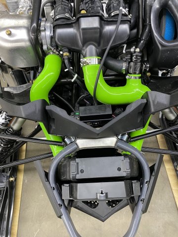 '21 ZR 9000 Green Charge Tubes Under Hood